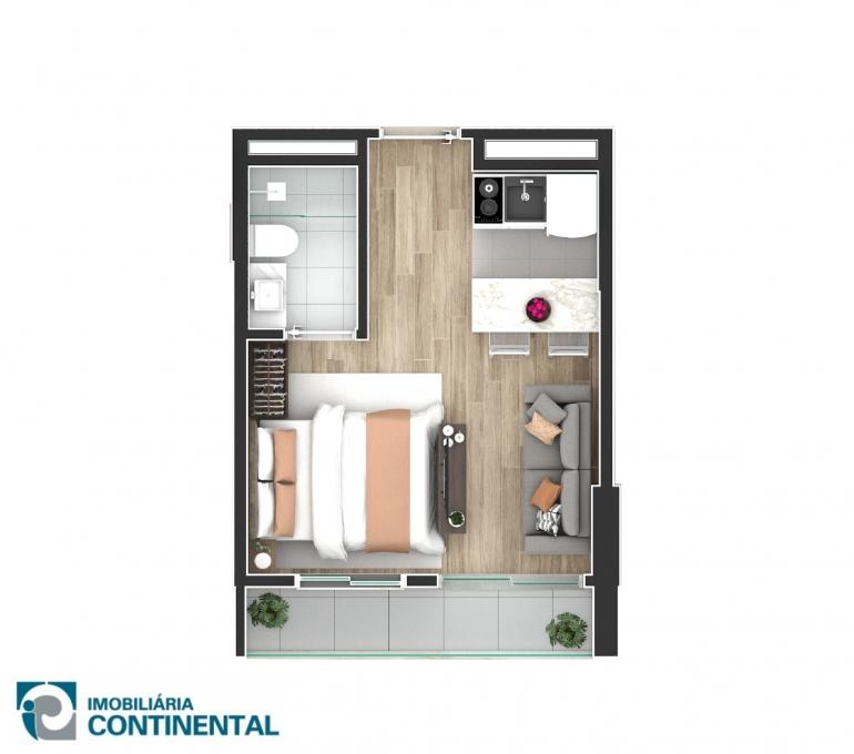 Apartamento à venda com 1 quarto, 24m² - Foto 6