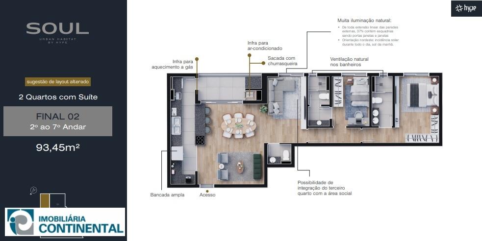 Apartamento à venda com 3 quartos, 89m² - Foto 9