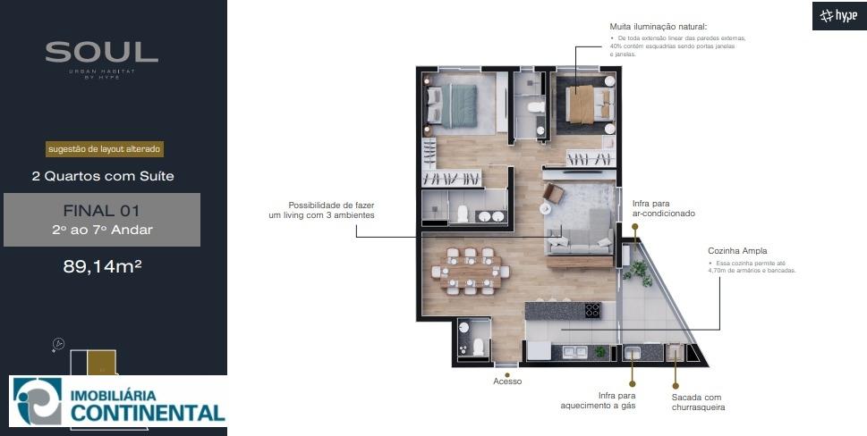 Apartamento à venda com 3 quartos, 89m² - Foto 18