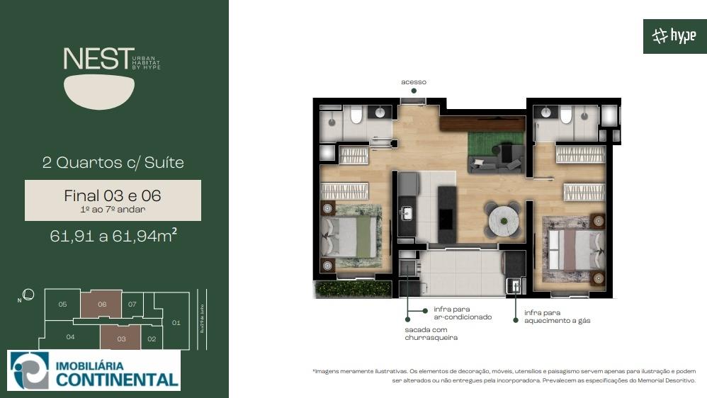 Apartamento à venda com 2 quartos, 25m² - Foto 24